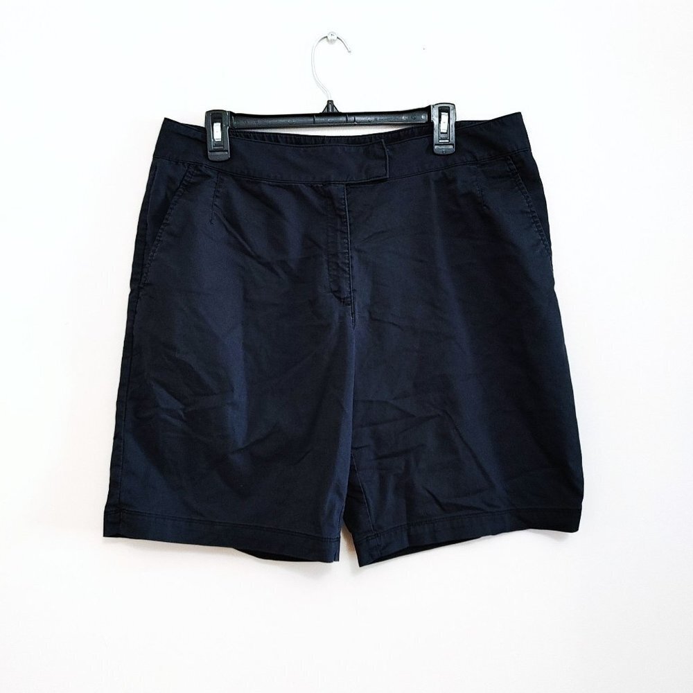 Nike Golf Dri Fit Womens Shorts Size 14 Black Cotton Blend